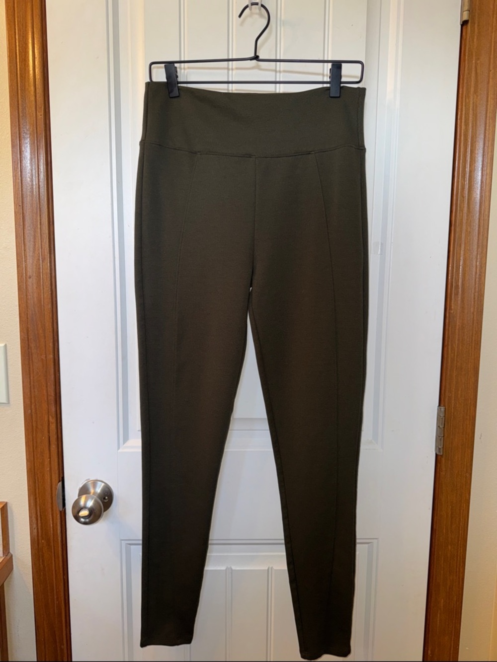 SPANX Olive High-Rise Ponte Leggings